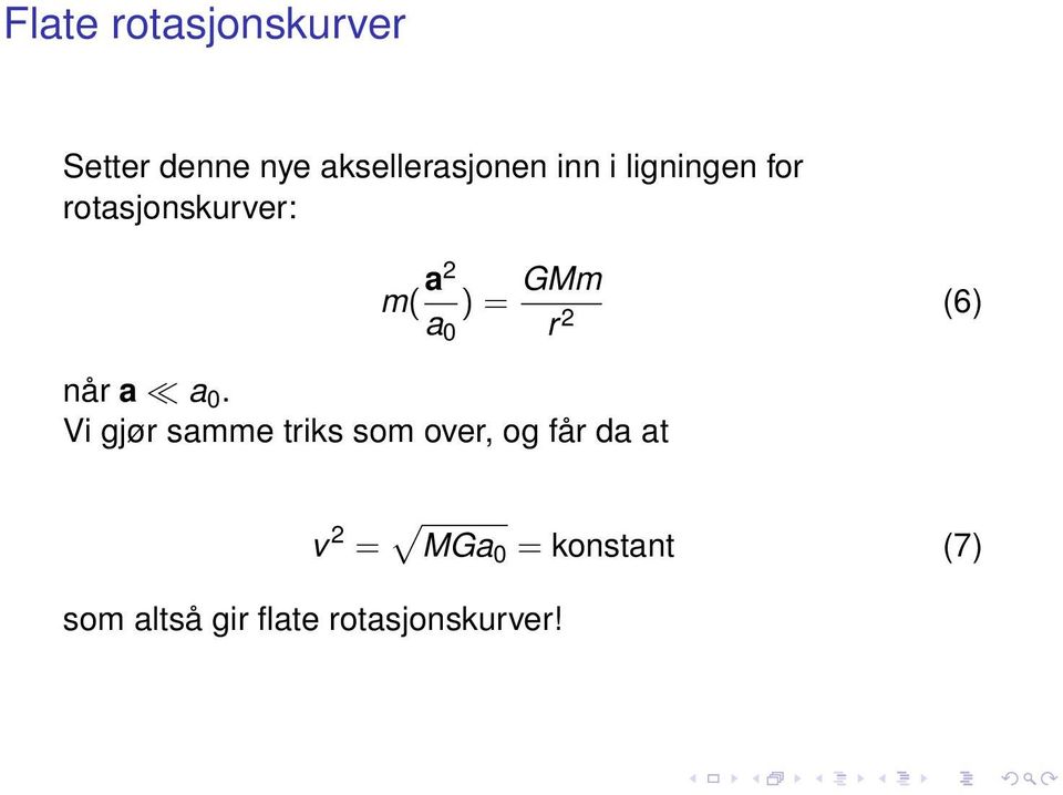 Vi gjør samme triks som over, og får da at m( a2 a 0 ) =