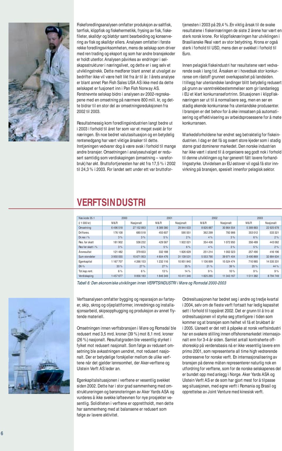 Analysen påvirkes av endringer i selskapsstrukturer i næringslivet, og dette er i seg selv et utviklingstrekk.