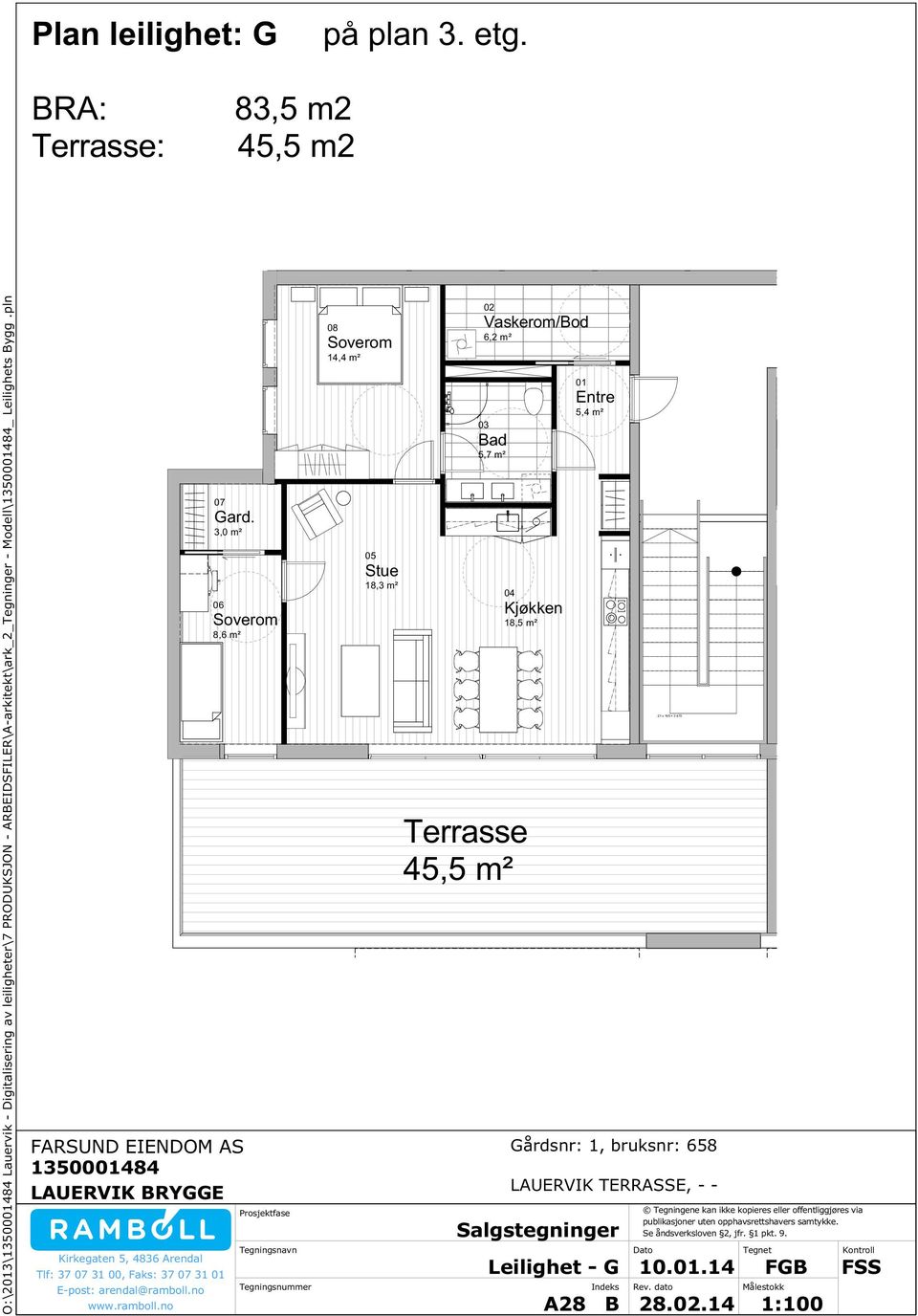 pln Plan leilighet: G på plan 3. etg.