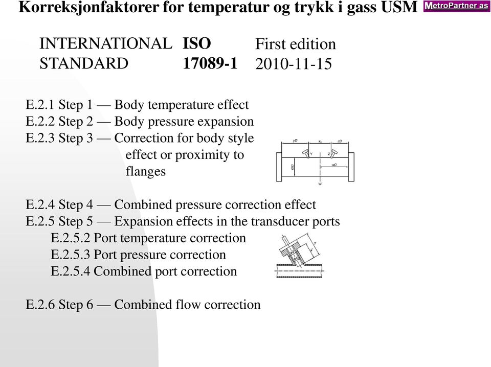 2.5 Step 5 Expansion effects in the transducer ports E.2.5.2 Port temperature correction E.2.5.3 Port pressure correction E.