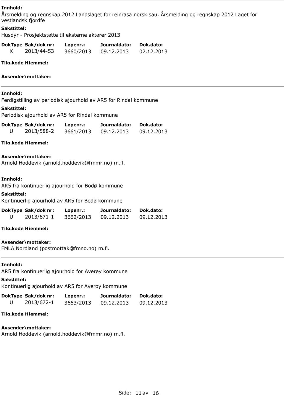 2013 Ferdigstilling av periodisk ajourhold av AR5 for Rindal kommune Periodisk ajourhold av AR5 for Rindal kommune 2013/588-2 3661/2013 Arnold Hoddevik (arnold.hoddevik@fmmr.no) m.