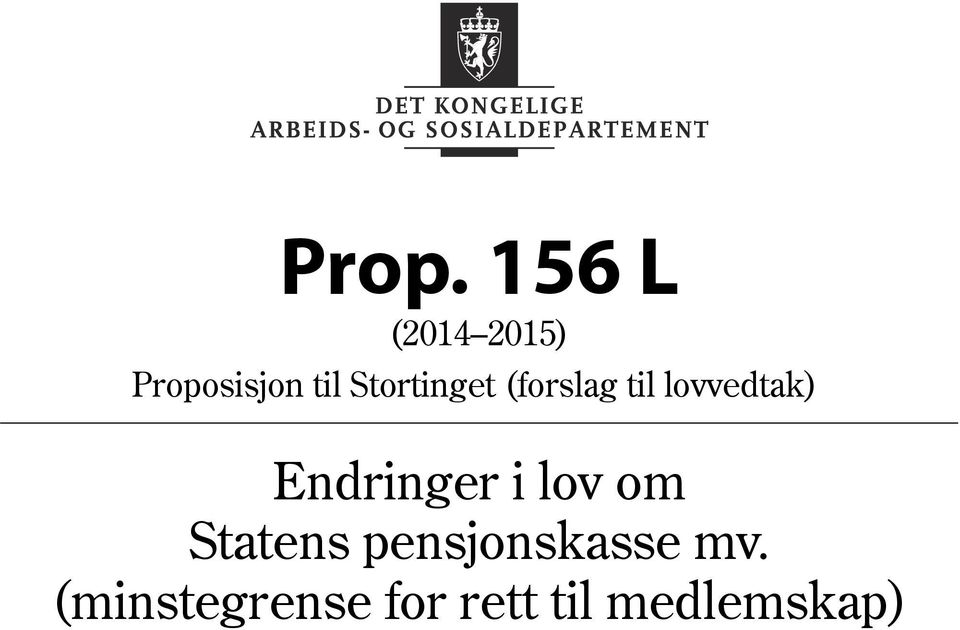 Endringer i lov om Statens