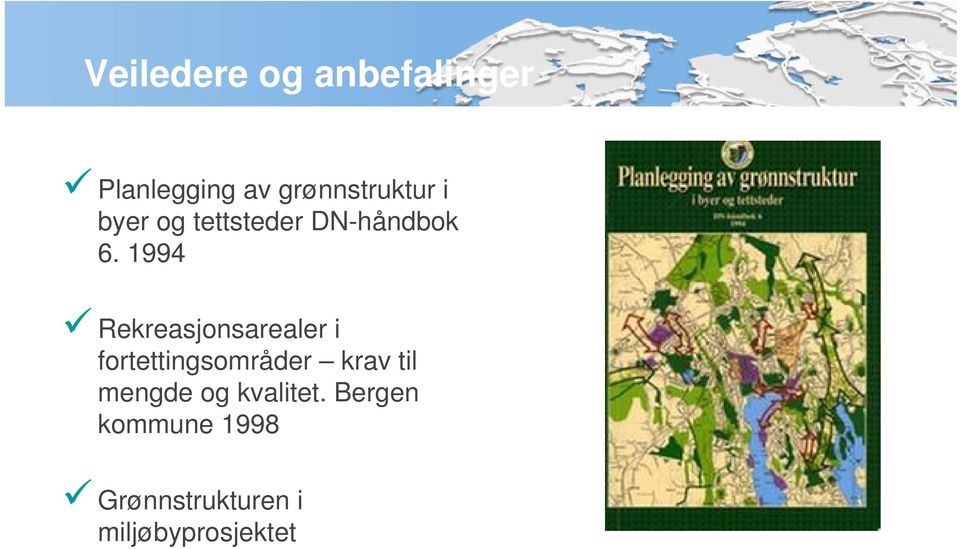 1994 Rekreasjonsarealer i fortettingsområder krav til