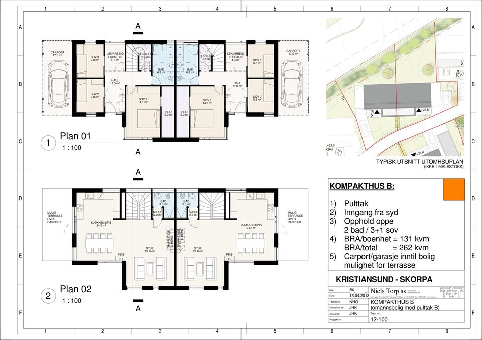 3 m² TRPP/STIG TIL HMS TRPP/STIG TIL HMS 3.3 m² SLUS 0.9 m² STU 9.6 m² PIS KJØKKN/SPIS 4.