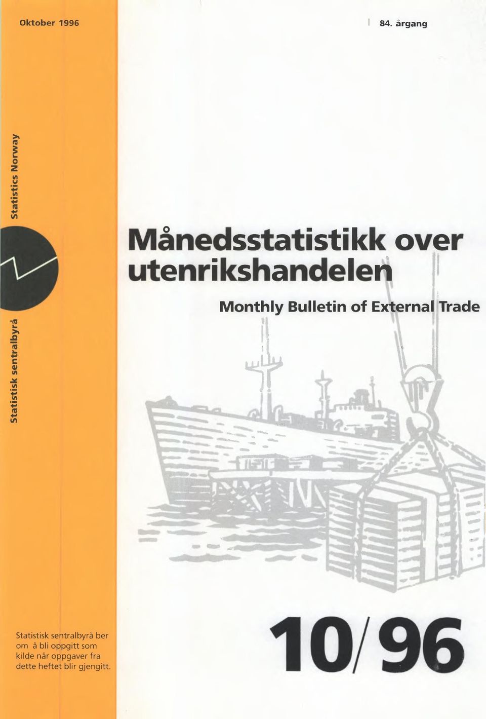 Monthly Bulletin of External Trade Statistisk