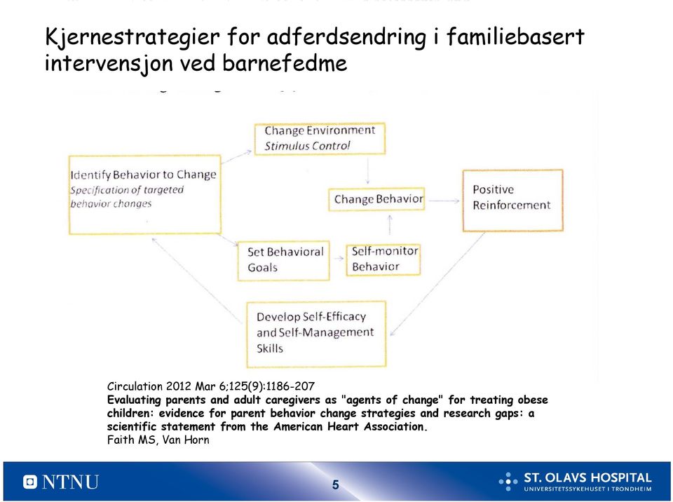 "agents of change" for treating obese children: evidence for parent behavior change