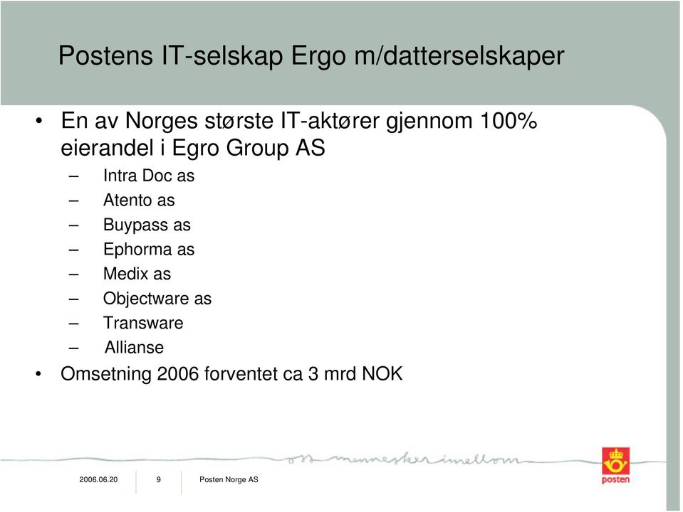 Atento as Buypass as Ephorma as Medix as Objectware as Transware