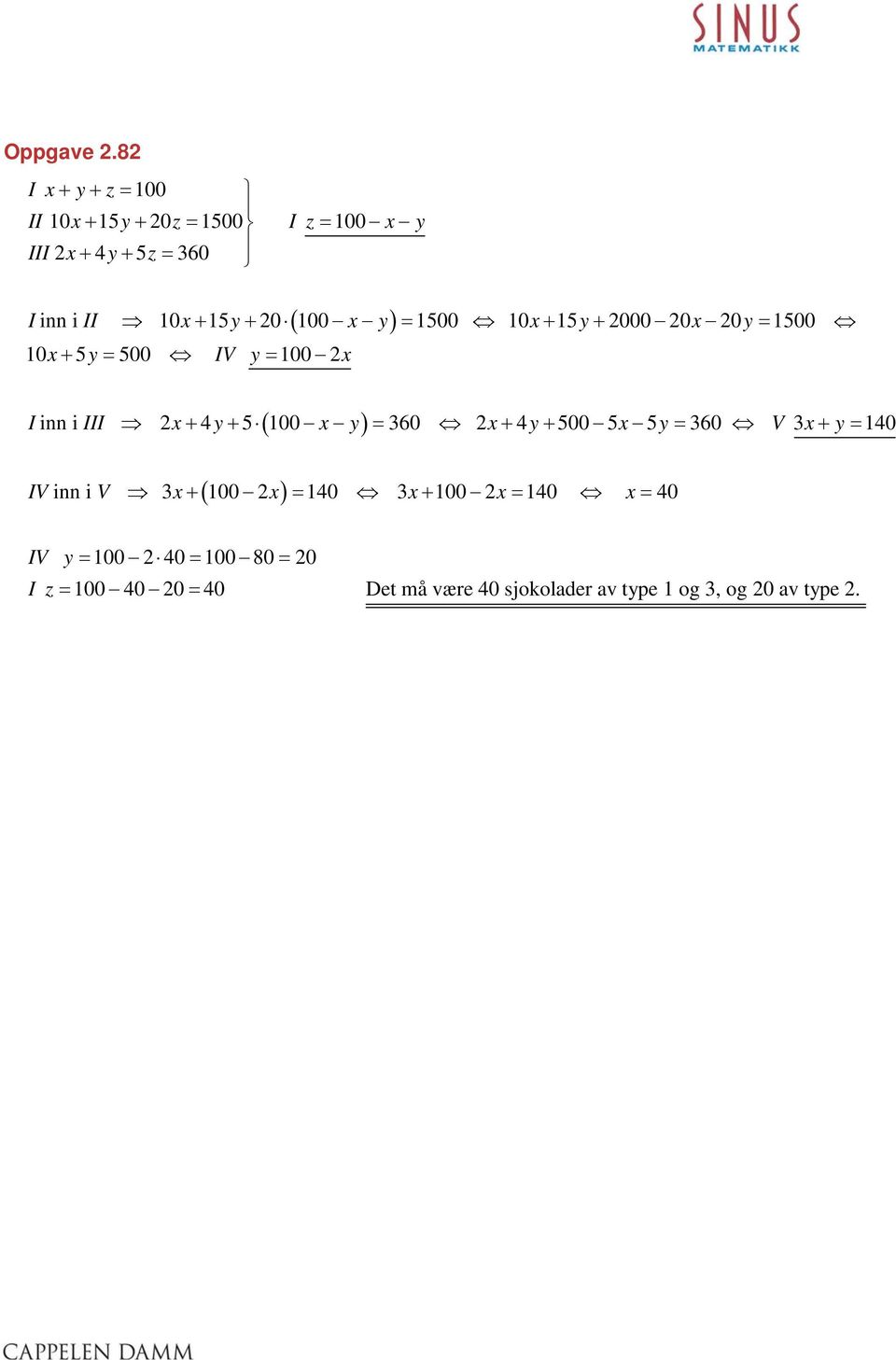 + 5y+ y = 5 + 5y+ y = 5 + 5y = 5 IV y = Ii i III + y+ 5 y =