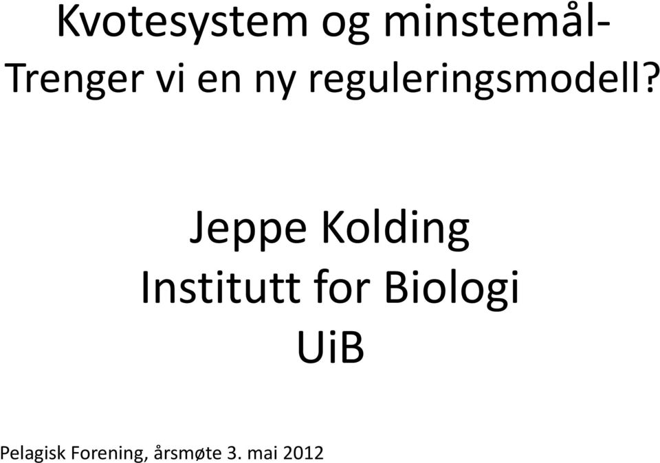 Jeppe Kolding Institutt for