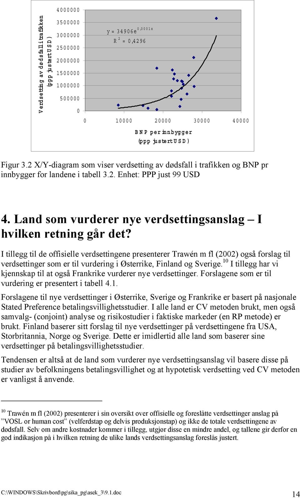 Land som vurderer nye verdsettingsanslag I hvilken retning går det?