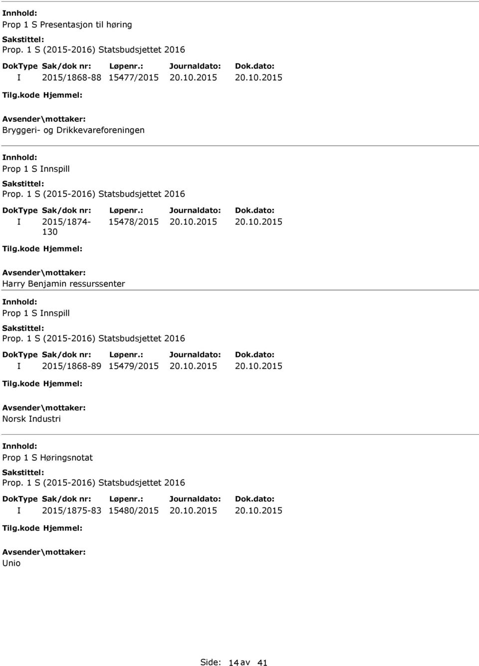 15478/2015 Harry Benjamin ressurssenter nnhold: Prop 1 S nnspill