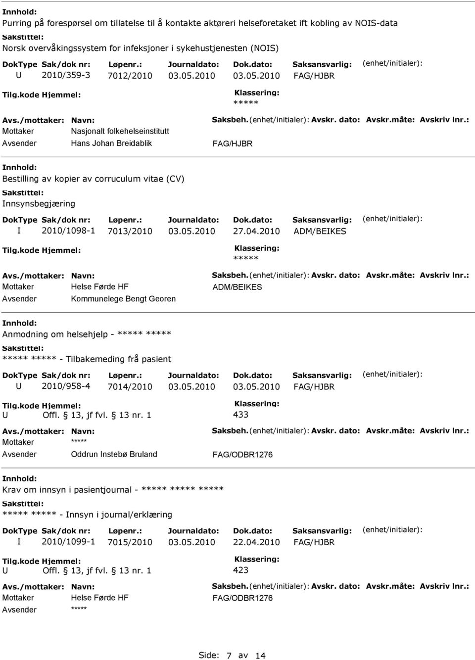 nnsynsbegjæring 2010/1098-1 7013/2010 27.04.