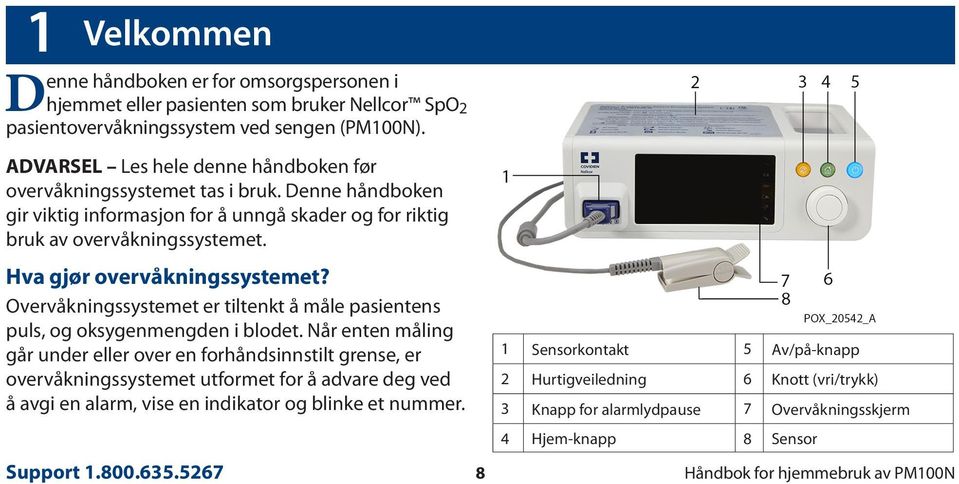 Hva gjør overvåkningssystemet? Overvåkningssystemet er tiltenkt å måle pasientens puls, og oksygenmengden i blodet.