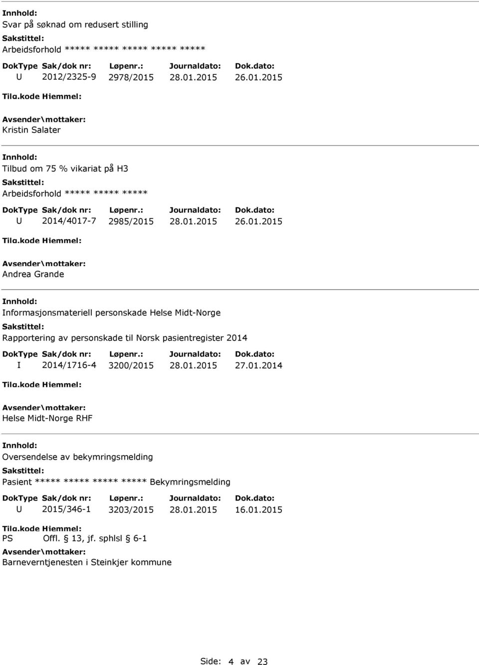 til Norsk pasientregister 2014