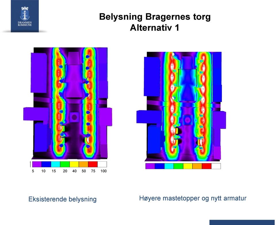 75 100 Eksisterende belysning