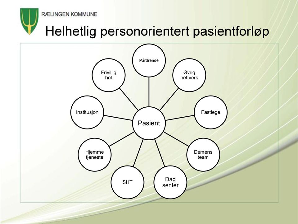 Øvrig nettverk Institusjon Pasient