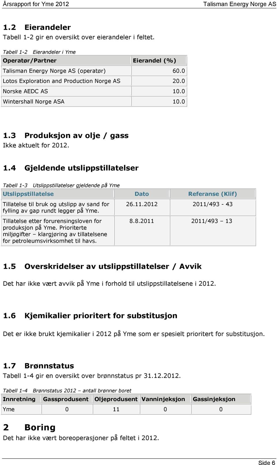 .0 Wintershall Norge ASA 10