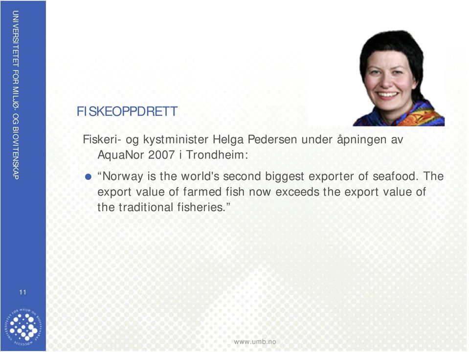 second biggest exporter of seafood.