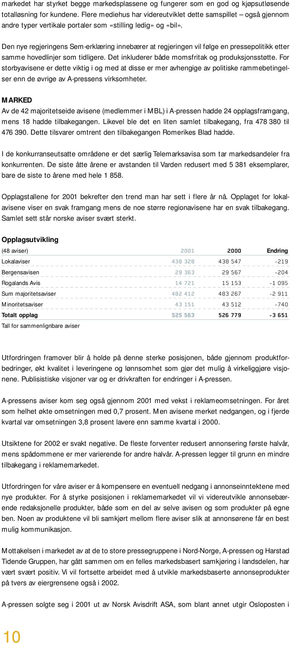 Den nye regjeringens Sem-erklæring innebærer at regjeringen vil følge en pressepolitikk etter samme hovedlinjer som tidligere. Det inkluderer både momsfritak og produksjonsstøtte.