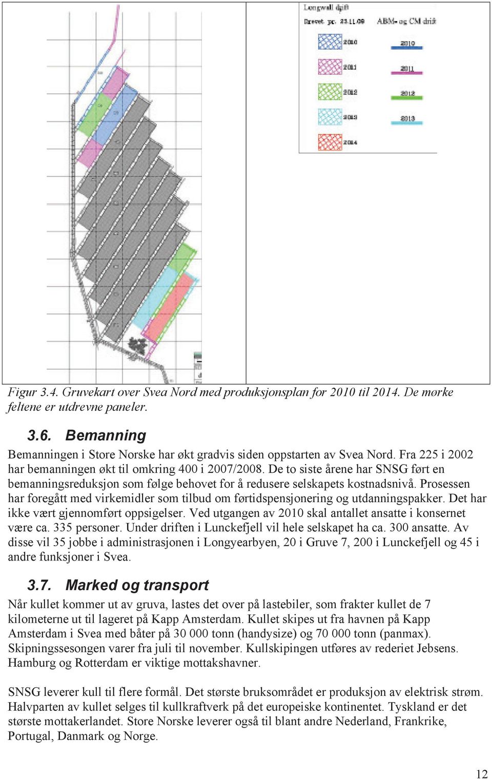 De to siste årene har SNSG ført en bemanningsreduksjon som følge behovet for å redusere selskapets kostnadsnivå.