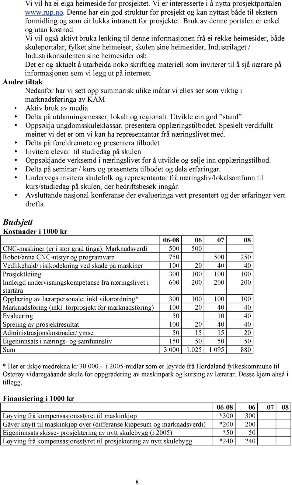 Vi vil også aktivt bruka lenking til denne informasjonen frå ei rekke heimesider, både skuleportalar, fylket sine heimeiser, skulen sine heimesider, Industrilaget / Industrikonsulenten sine