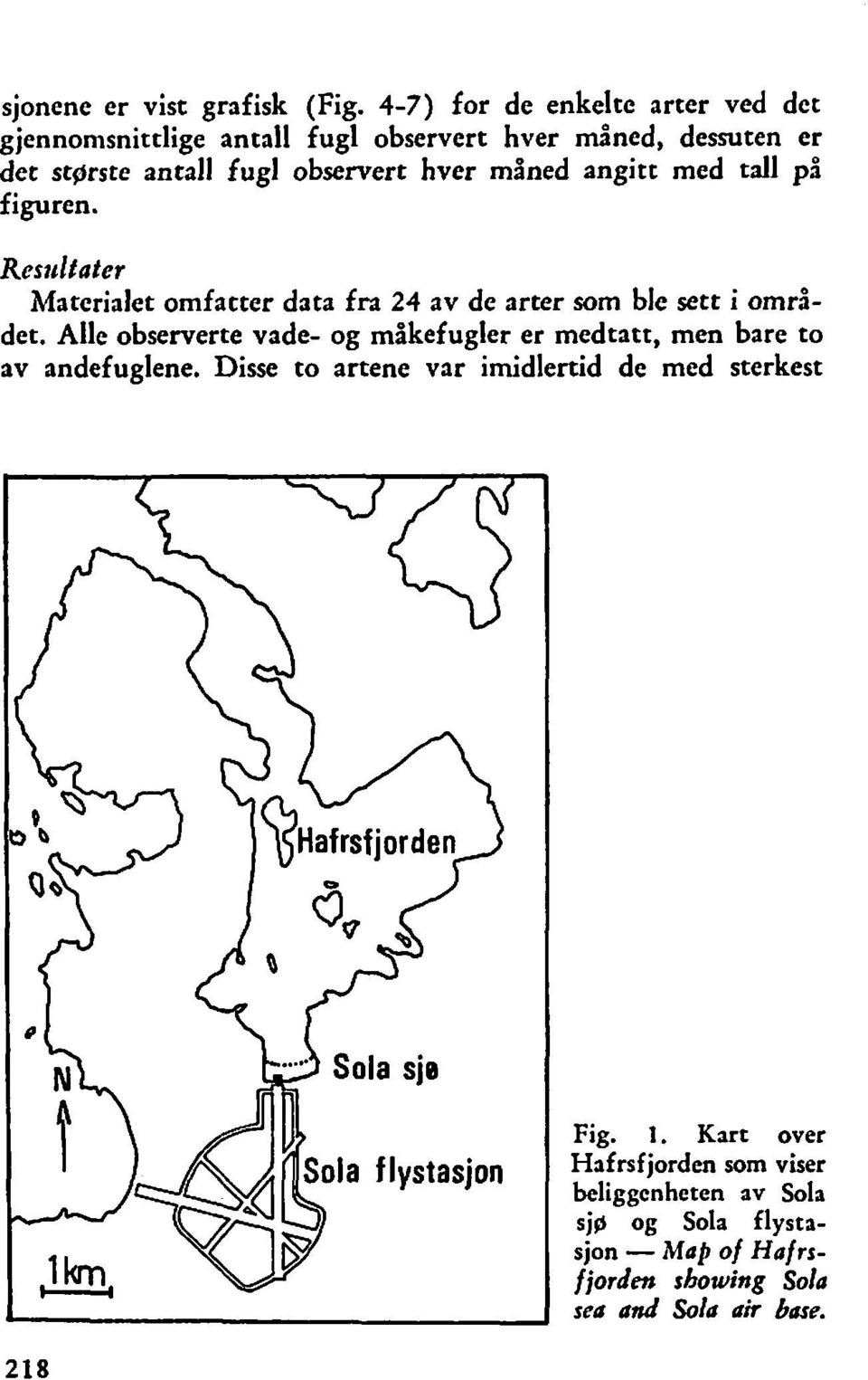 måned angitt med tall p3 figuren. Resultater Materialet omfatter data fra 24 av de arter som ble sett i området.