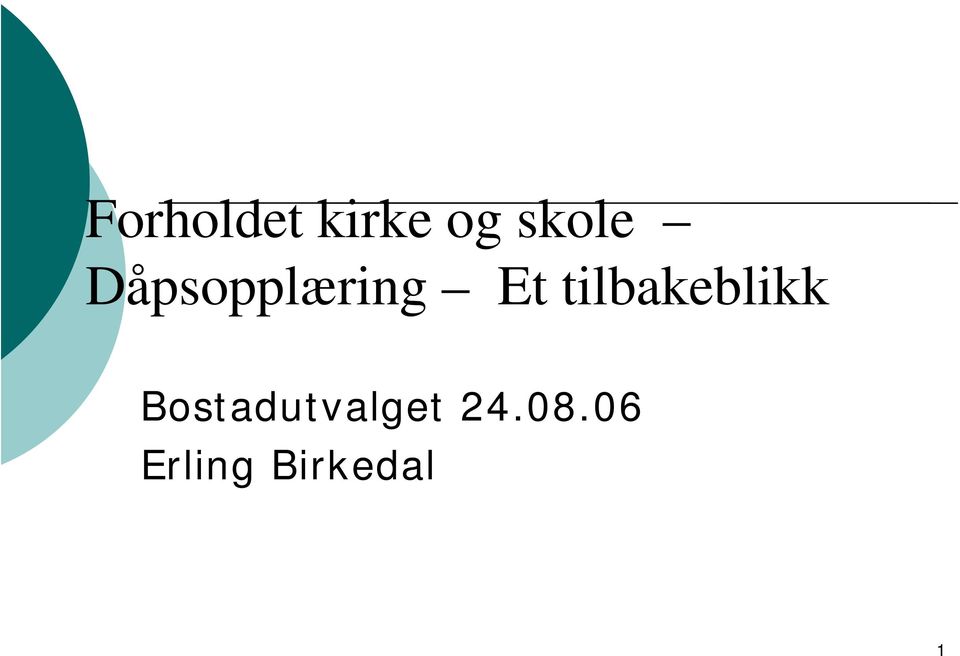 tilbakeblikk