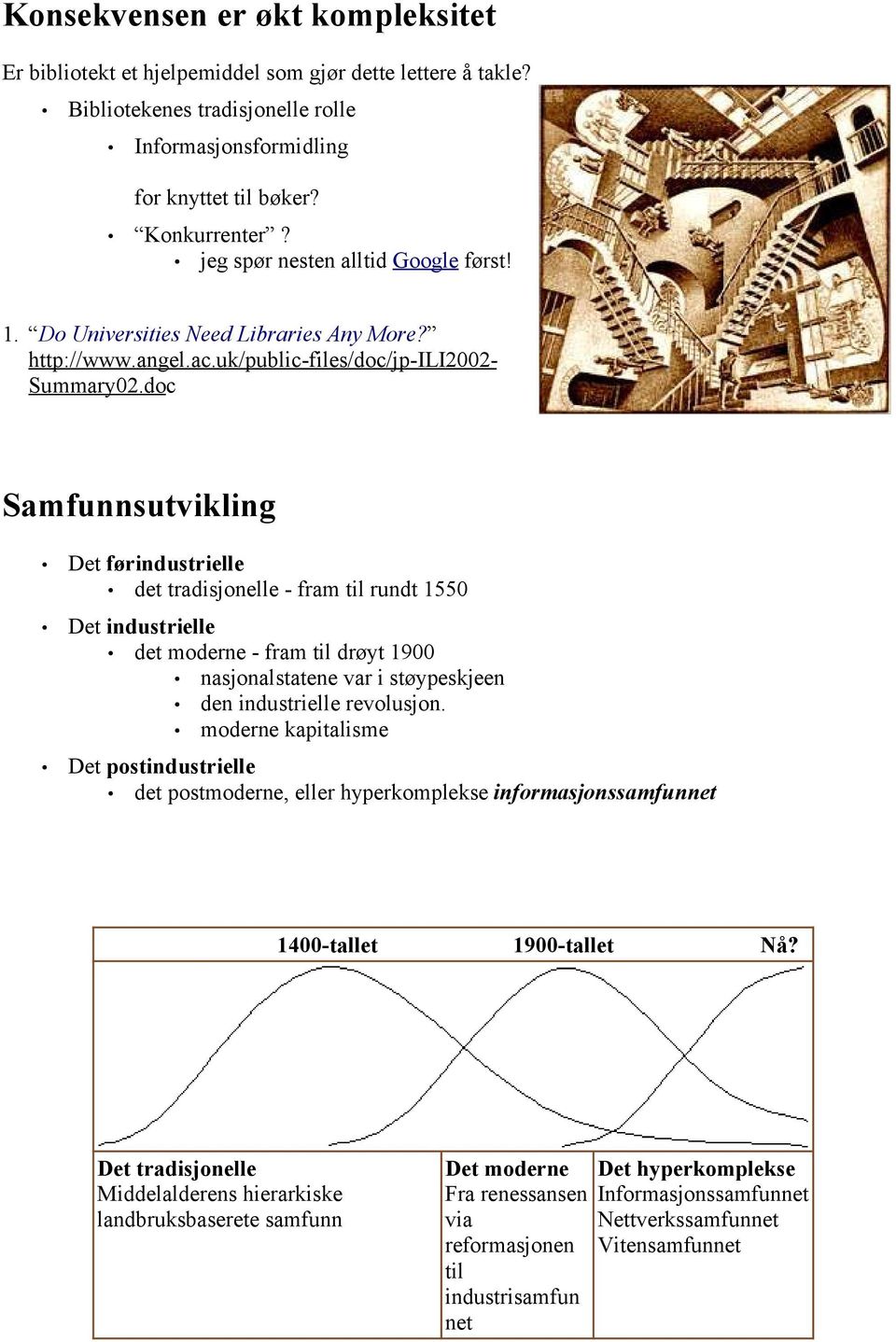 doc Samfunnsutvikling Det førindustrielle det tradisjonelle - fram til rundt 1550 Det industrielle det moderne - fram til drøyt 1900 nasjonalstatene var i støypeskjeen den industrielle revolusjon.