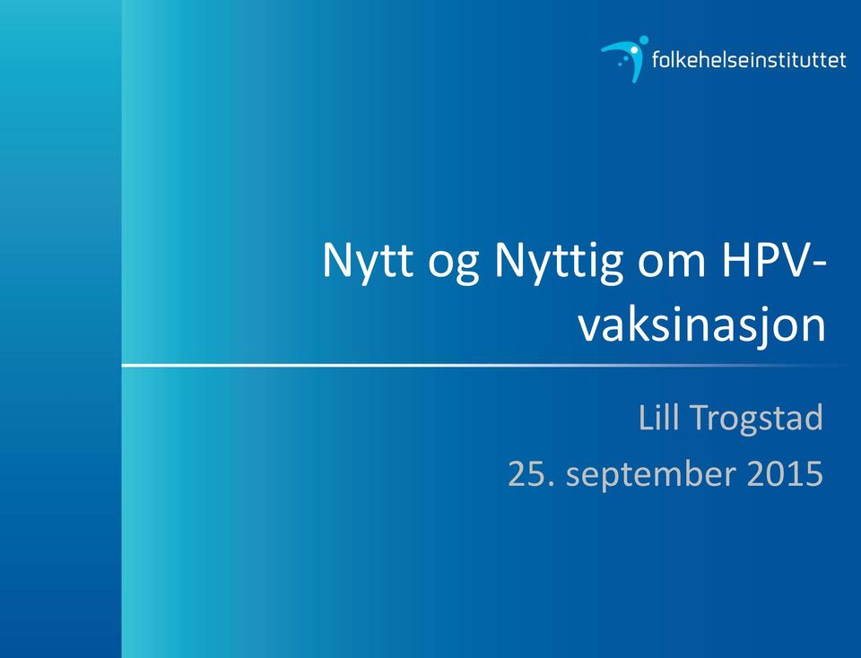 HPVvaksinasjon