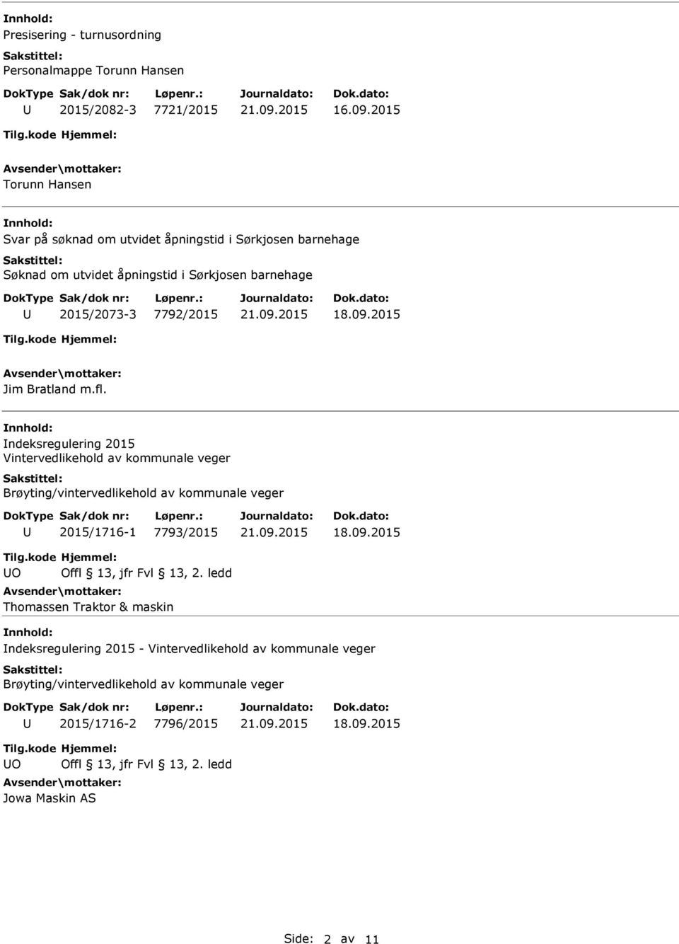 barnehage 2015/2073-3 7792/2015 Jim Bratland m.fl.