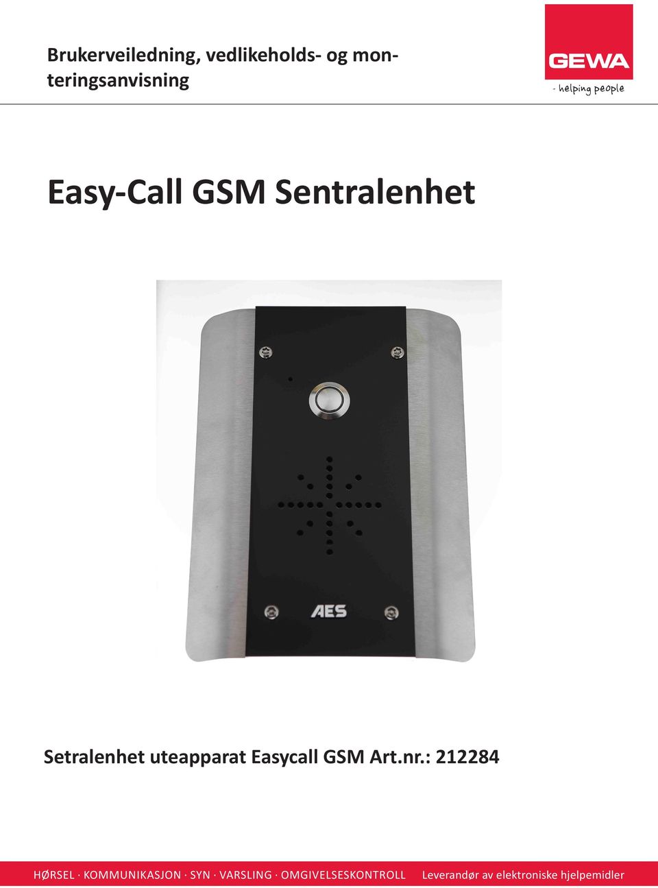 Easycall GSM Art.nr.