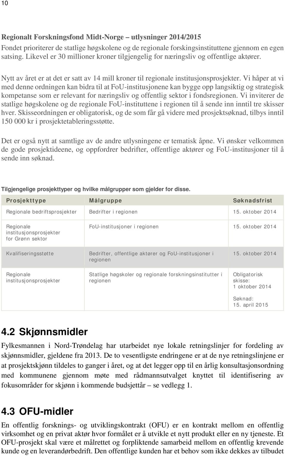 Vi håper at vi med denne ordningen kan bidra til at FoU-institusjonene kan bygge opp langsiktig og strategisk kompetanse som er relevant for næringsliv og offentlig sektor i fondsregionen.