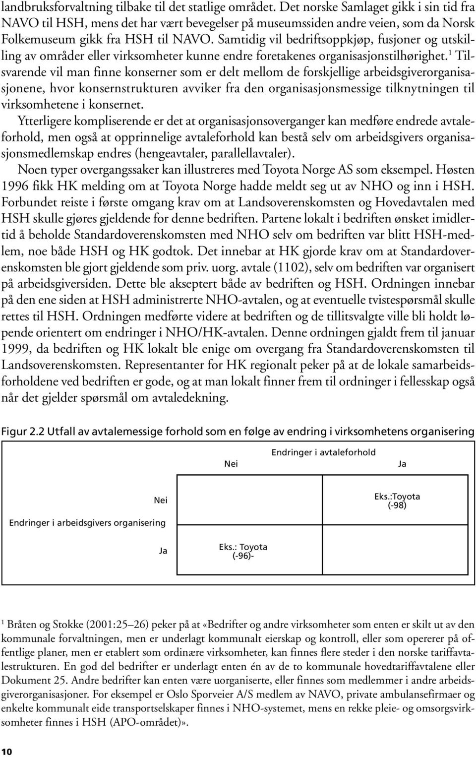 Samtidig vil bedriftsoppkjøp, fusjoner og utskilling av områder eller virksomheter kunne endre foretakenes organisasjonstilhørighet.