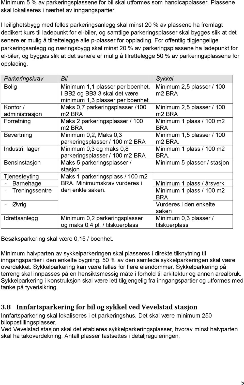 tilrettelegge alle p-plasser for opplading.