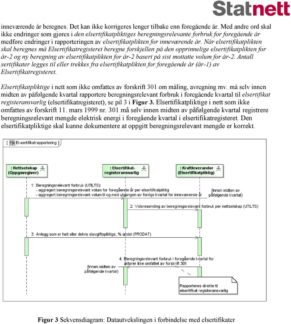 Når elsertifikatplikten skal beregnes må Elsertifikatregisteret beregne forskjellen på den opprinnelige elsertifikatplikten for år-2 og ny beregning av elsertifikatplikten for år-2 basert på sist