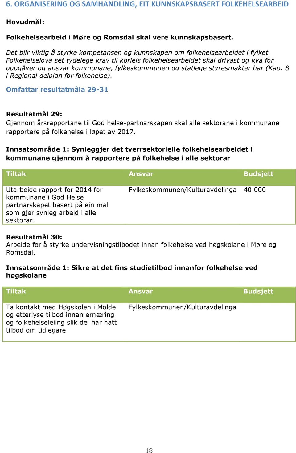 Folkehelselova set tydelege krav til korleis folkehelsearbeidet skal drivast og kva for oppgåver og ansvar kommunane, fylkeskommunen og statlege styresmakter har (Kap.