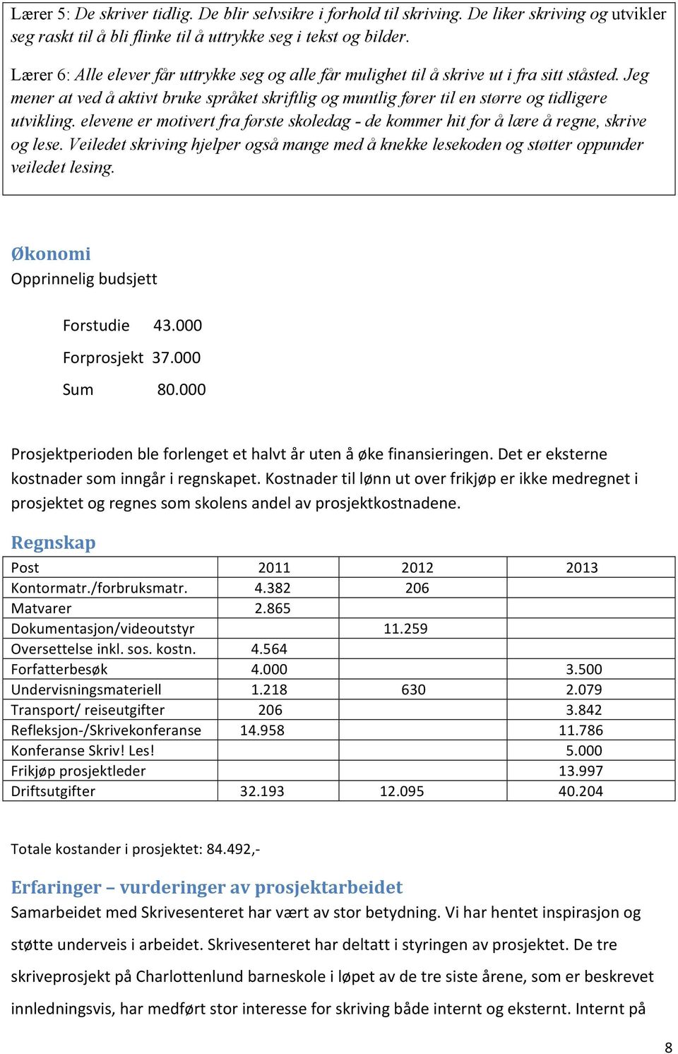 elevene er motivert fra første skoledag - de kommer hit for å lære å regne, skrive og lese. Veiledet skriving hjelper også mange med å knekke lesekoden og støtter oppunder veiledet lesing.