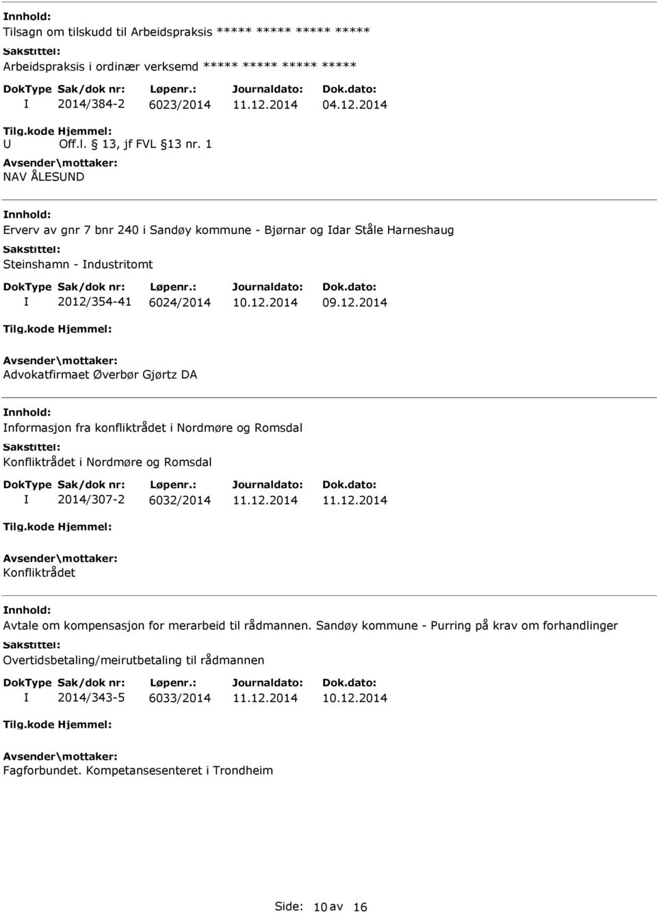 Gjørtz DA nformasjon fra konfliktrådet i Nordmøre og Romsdal Konfliktrådet i Nordmøre og Romsdal 2014/307-2 6032/2014 Konfliktrådet Avtale om kompensasjon