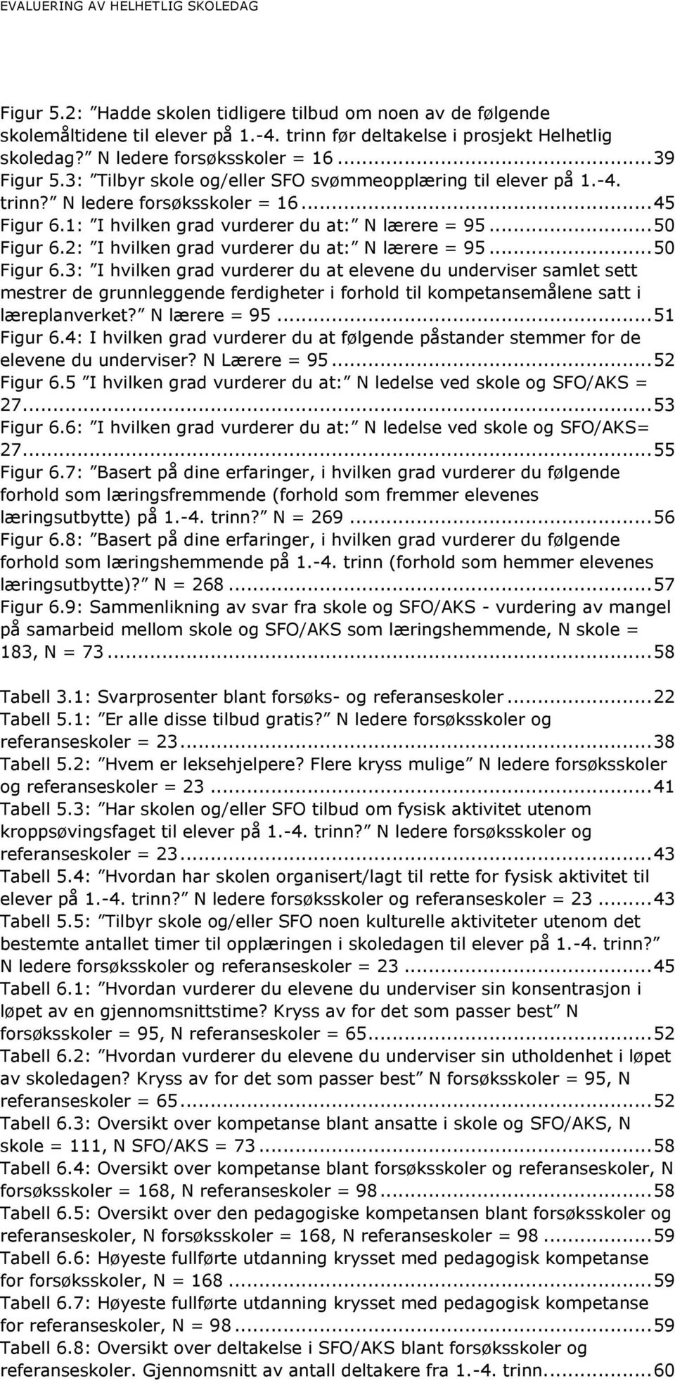 1: I hvilken grad vurderer du at: N lærere = 95... 50 Figur 6.