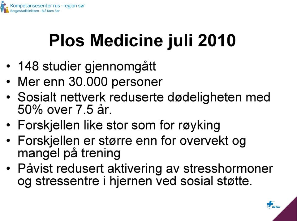 Forskjellen like stor som for røyking Forskjellen er større enn for overvekt og