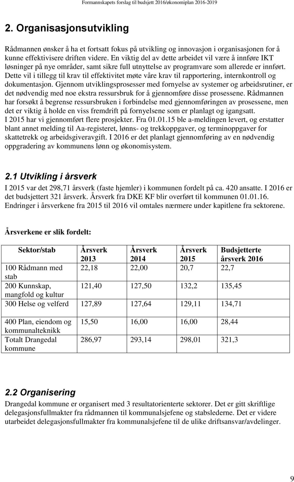 Dette vil i tillegg til krav til effektivitet møte våre krav til rapportering, internkontroll og dokumentasjon.