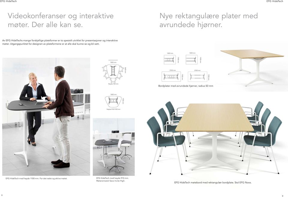 Utgangspunktet for designen av plateformene er at alle skal kunne se og bli sett.