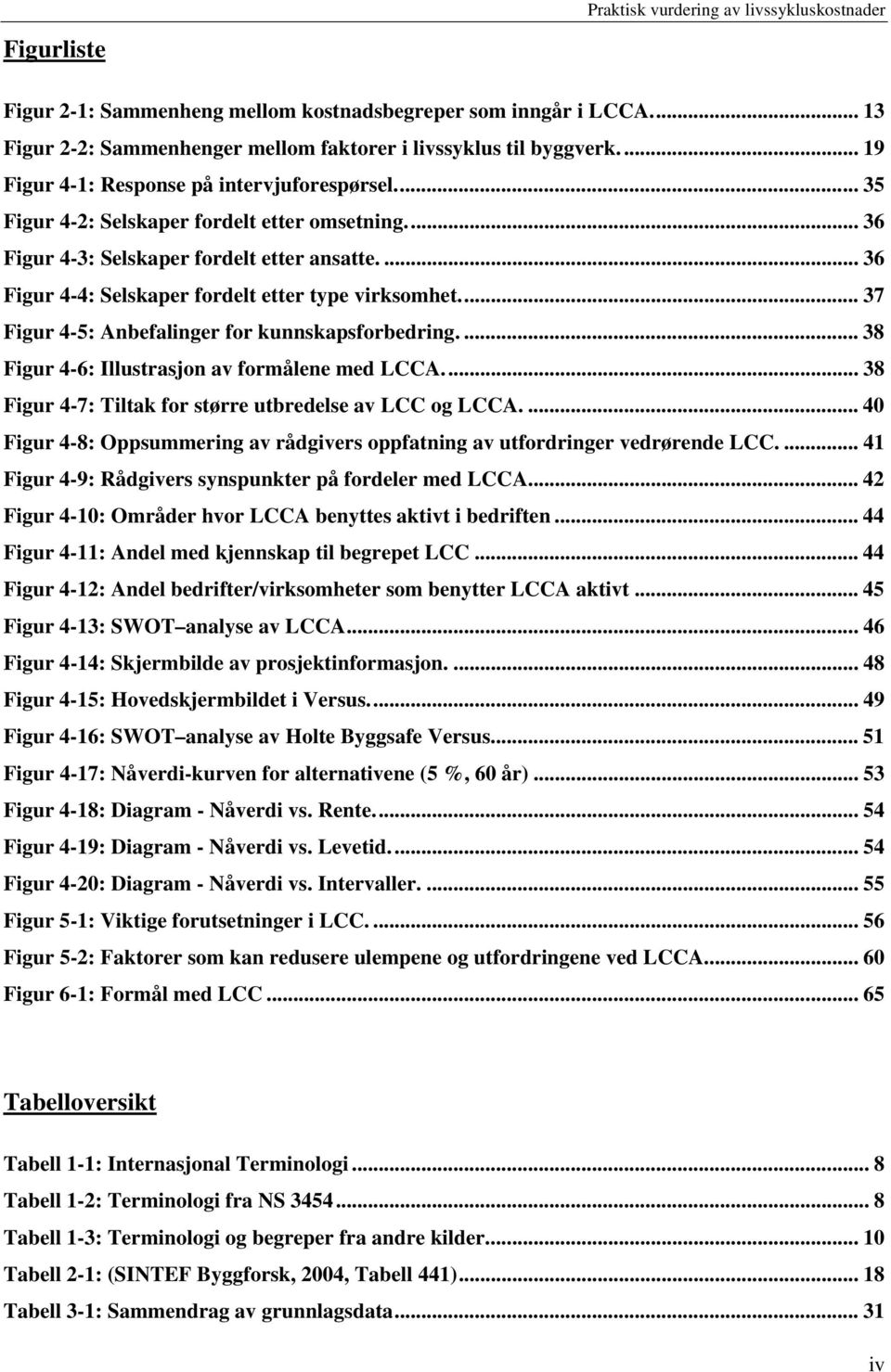 ... 36 Figur 4-4: Selskaper fordelt etter type virksomhet.... 37 Figur 4-5: Anbefalinger for kunnskapsforbedring.... 38 Figur 4-6: Illustrasjon av formålene med LCCA.