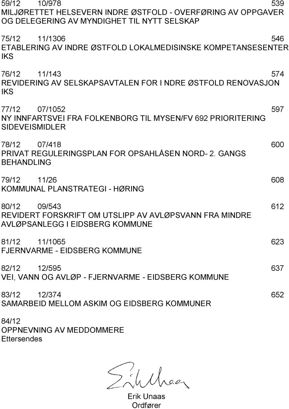 78/12 07/418 600 PRIVAT REGULERINGSPLAN FOR OPSAHLÅSEN NORD- 2.