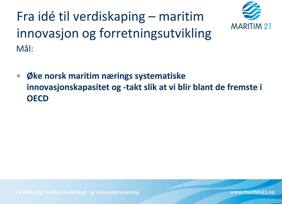 maritim nærings systematiske