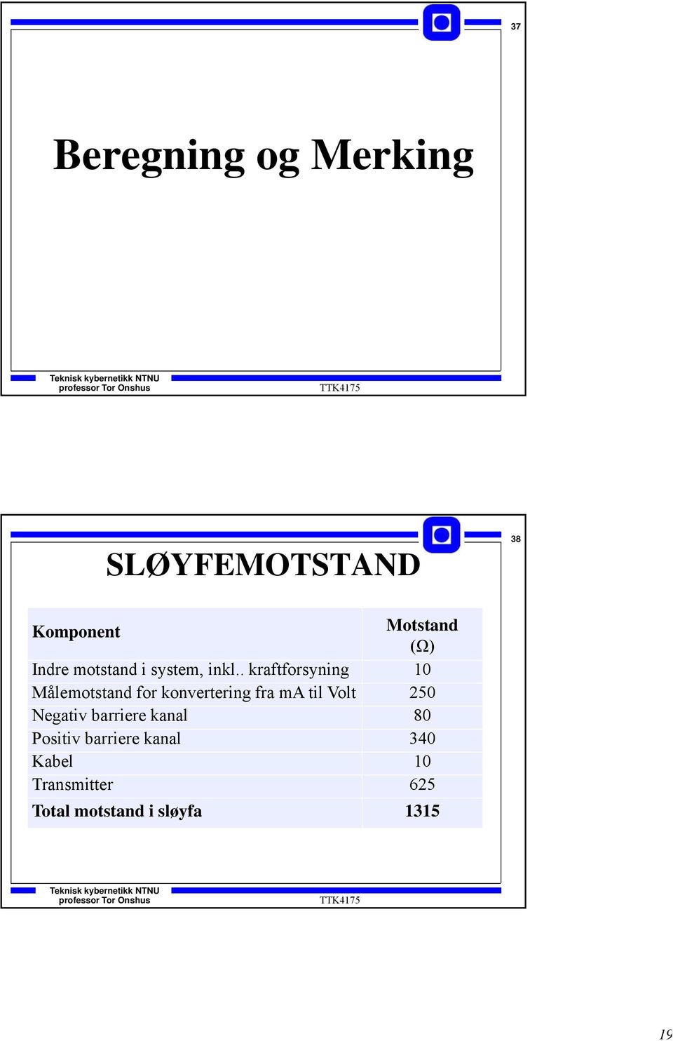 . kraftforsyning 10 Målemotstand for konvertering fra ma til Volt