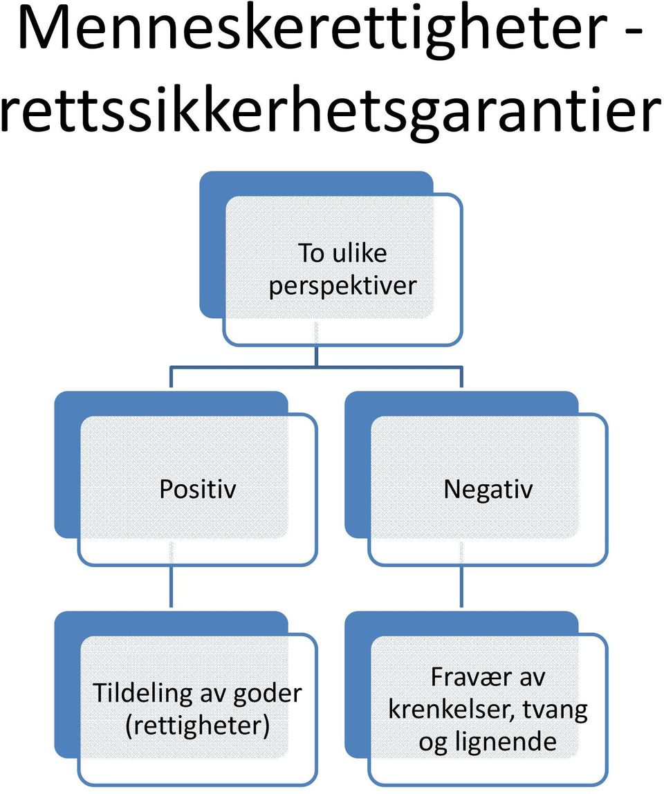 perspektiver Positiv Negativ Tildeling