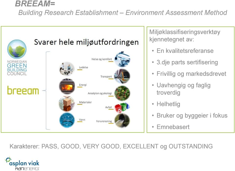 dje parts sertifisering Frivillig og markedsdrevet Uavhengig og faglig troverdig