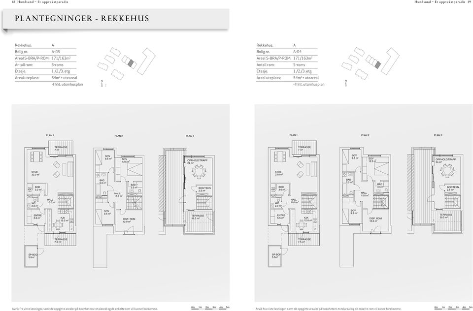 utomhusplan 0m 1m m 3m 4m 5m Areal uteplass: 54m + uteareal -I hht. utomhusplan 0m 1m m 3m 4m 5m U D HUDSUD 5. TU 5. TU R-A-03 Rekkehus nr. : R-A-03 BRA 171, m² 5.