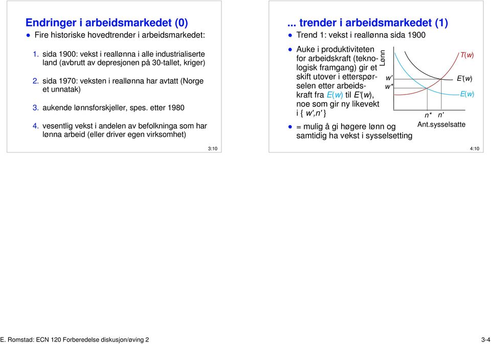 vesentlig vekst i andelen av befolkninga som har lønna arbeid (eller driver egen virksomhet).